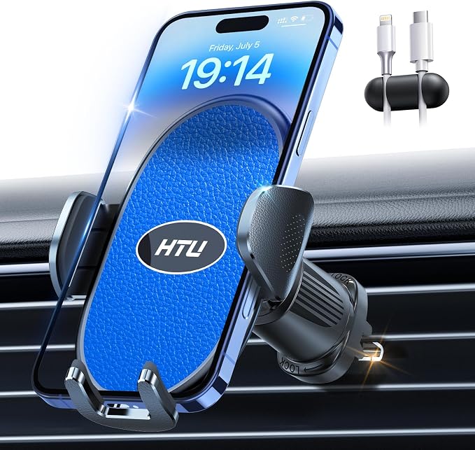 HTU 【Military-Grade Car Phone Holder, 【Strongest & Longest Steel-Hook】 Car Vent by HTU15yearsincarmounts