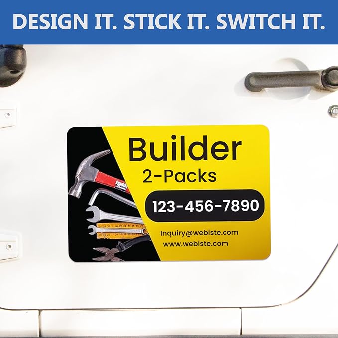 Custom Car Magnet Signs for Businesses 2 pk - Image 2