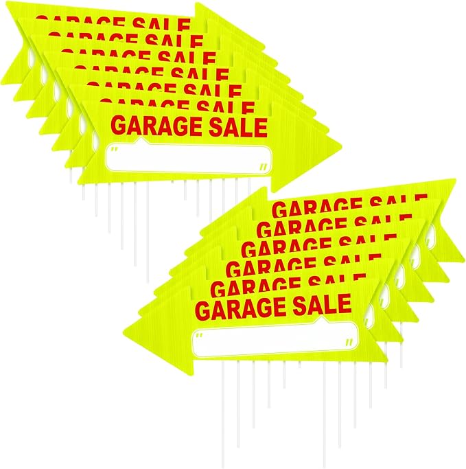 Wenqik 12 Pcs Garage Sale Signs by Wenqik