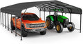 20x30 FT Metal Carport, Enhanced Base and Steel Roof by Unknown