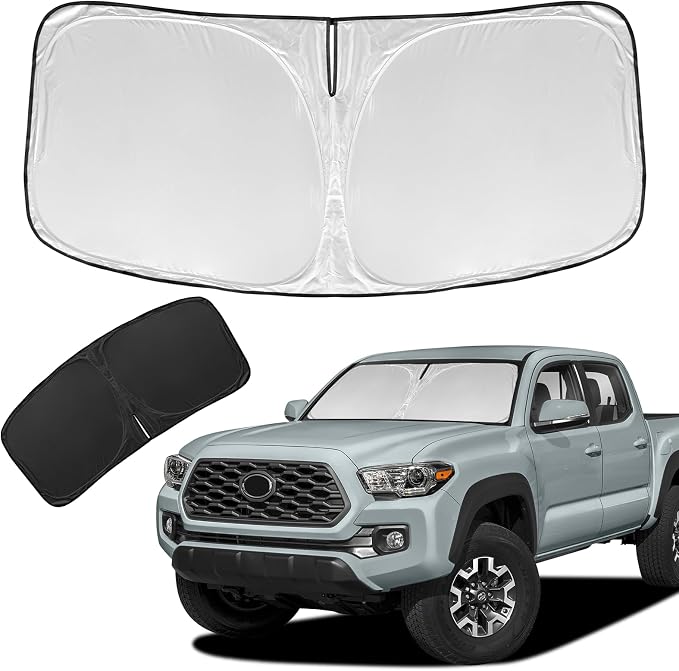 for Toyota Tacoma 2016-2023 2024 2025 2026 Sun Shade Sunshade Windshield Cover by ZOIBVCARSUNSHADE