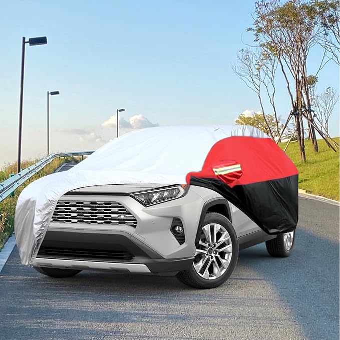 Car Cover for SUV Waterproof All Weather Snowproof UV Windproof Outdoor Full - Image 5