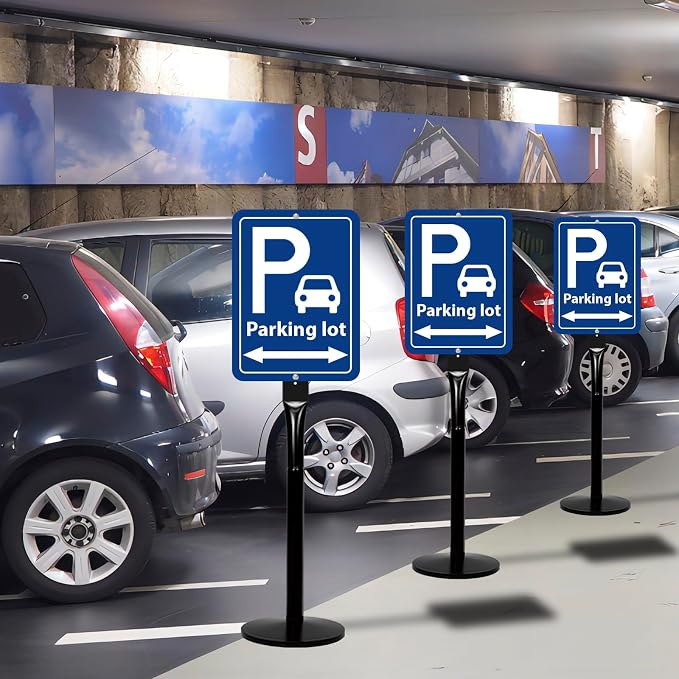 Parking Sign Post with Base - Image 8