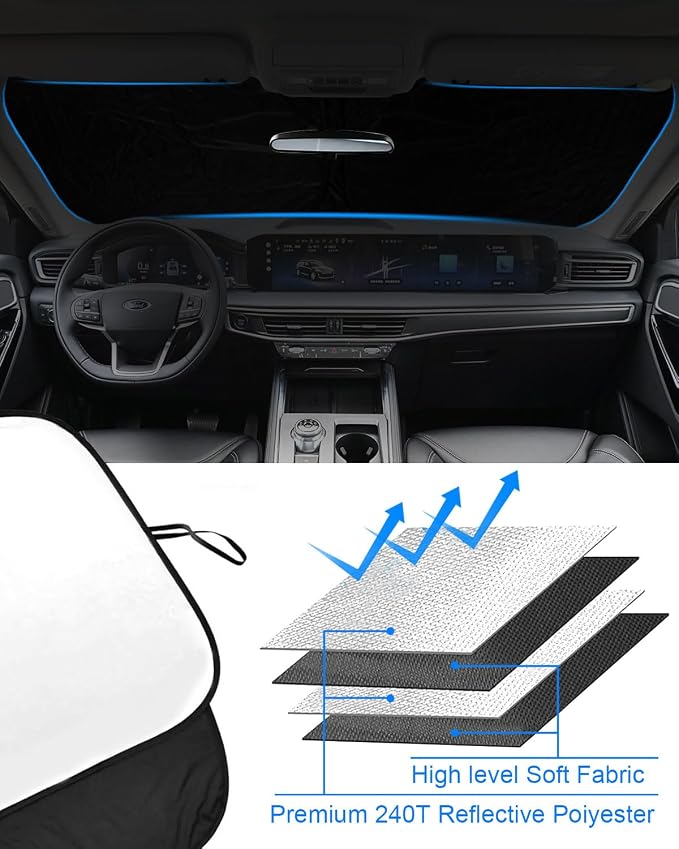 2025 Upgrade Front Windshield Sunshade fit - Image 5