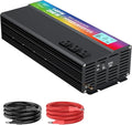 New Upgraded 3000 Watt Power Inverter, 12V DC to 110V/120V AC Converter by HONOURLIGHT