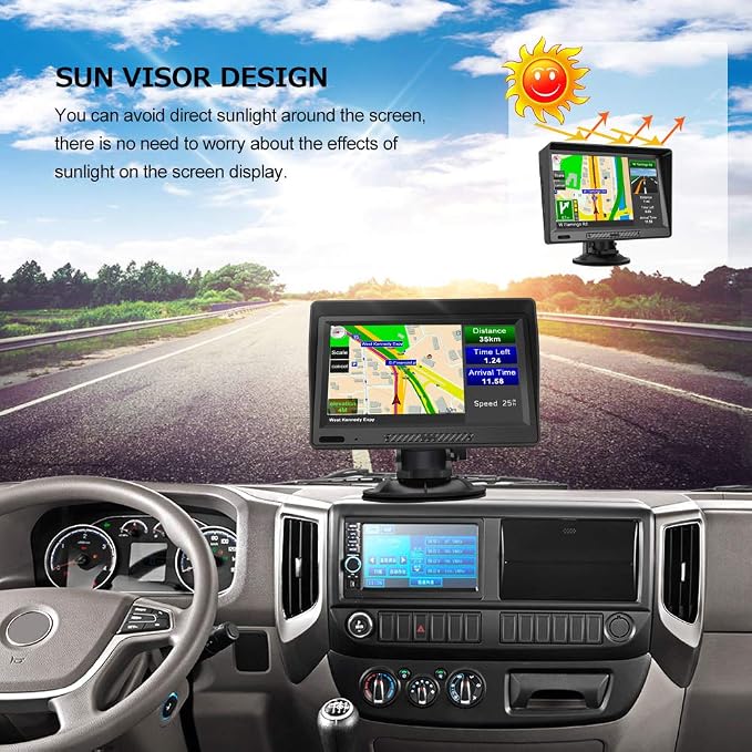 GPS Navigator for Car, Latest 2025 Map, 9 inch Touch Screen Real Voice Spoken - Image 3