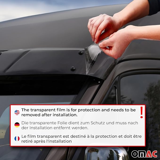 OMAC Front Windshield Sun Visor Protector - Image 4