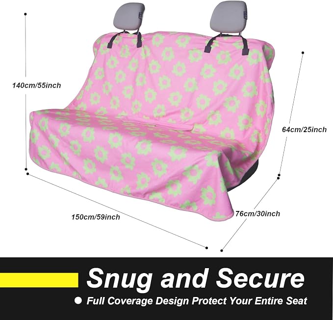 Back Seat Cover for Car Trucks Van SUV, Waterproof Rear Bench Towel Seat Covers - Image 4