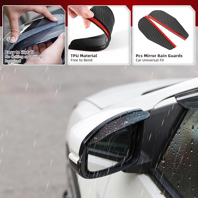 4 PCS in-Channel Rain Guards Fit - Image 7
