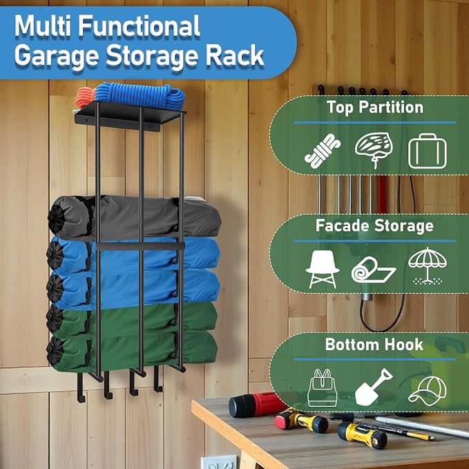 Camping Chair Wall Storage for Garage - Image 4