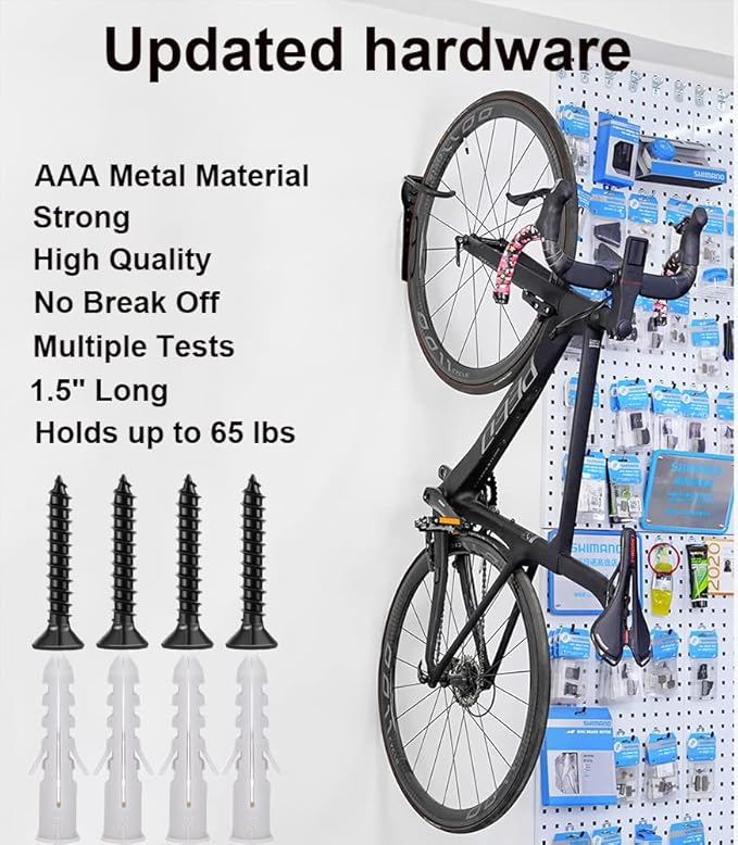 Dirza Bike Rack Garage Wall Mount Bike Hanger Bike Hooks Bike Storage Bicycle - Image 4
