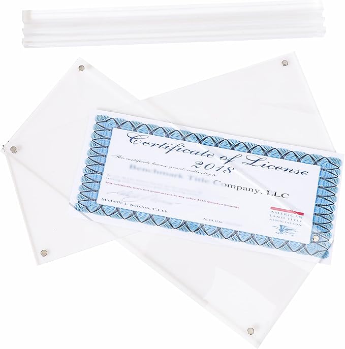 IEEK 2 Pack of Acrylic Business License Frame - Image 7