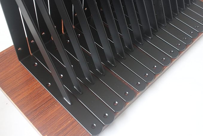 32 Pack L11 x H 8" Black Heavy Duty Shelf Brackets - Image 5