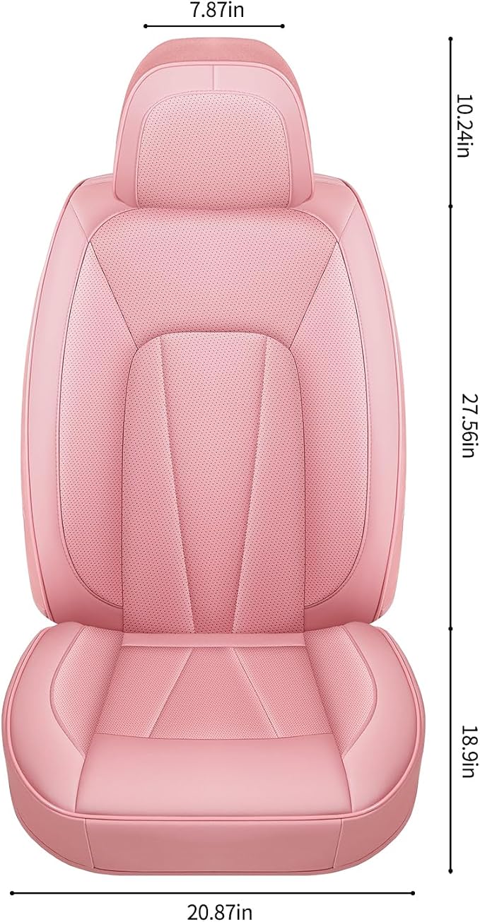 Pink Seat Covers for Cars, Front Seats Universal Fit for SUV, Sedans and Trucks - Image 4