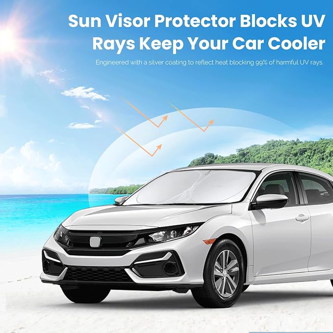 Custom Fit Civic Windshield Sunshade - Image 5