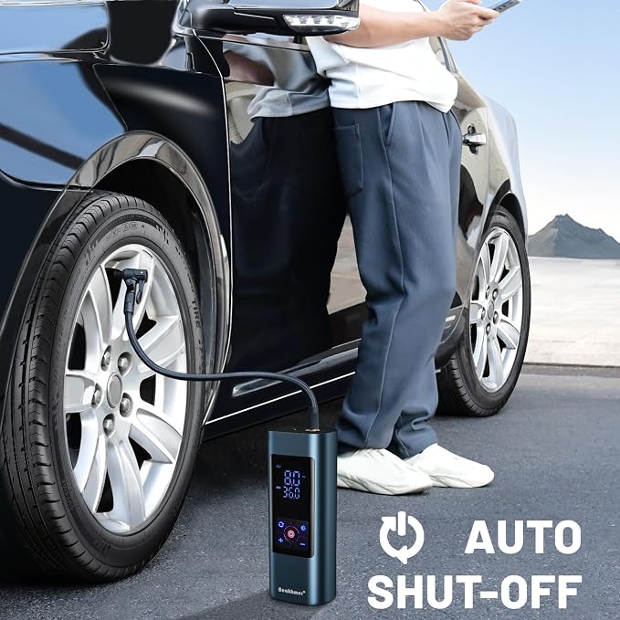 Tire Inflator Portable Air Compressor: Cordless Air Pump - Image 3