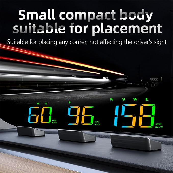 Heads Up Display M2S, GPS Speedometer Multi-Segment Alarm Settings, Fully - Image 5