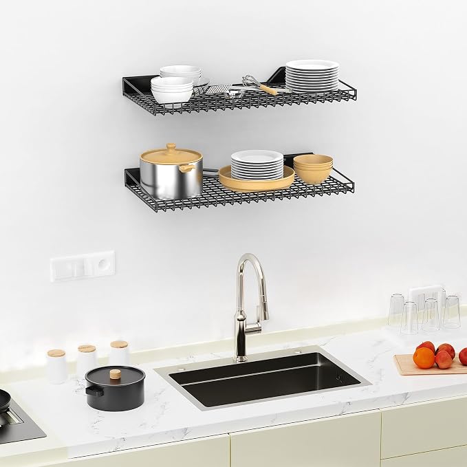 TORACK Wall-Mounted Storage Shelves, Mixed-Size Garage Shelving - Image 5
