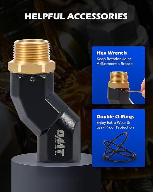 Orion Motor Tech 2pcs 1" NPT Fuel Hose Nozzle Swivel Kit - Image 7