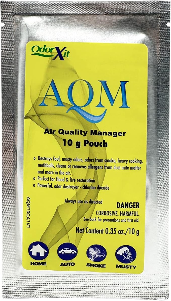 AQM by OdorXit, Air Quality Manager Chlorine Dioxide Odor Removal Packet by OdorXit