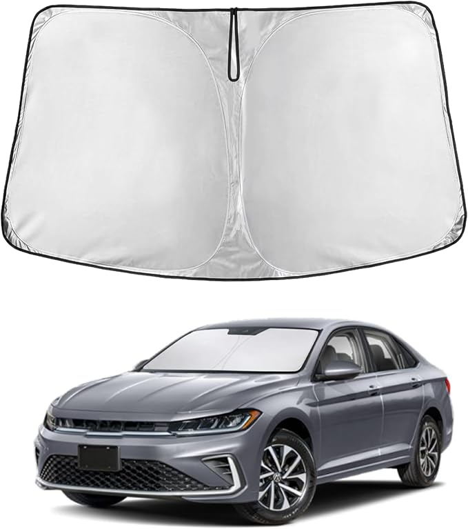for Volkswagen Jetta 2019-2025 Windshield Sunshade -EcoNour Sunshade 240T by EcoNour