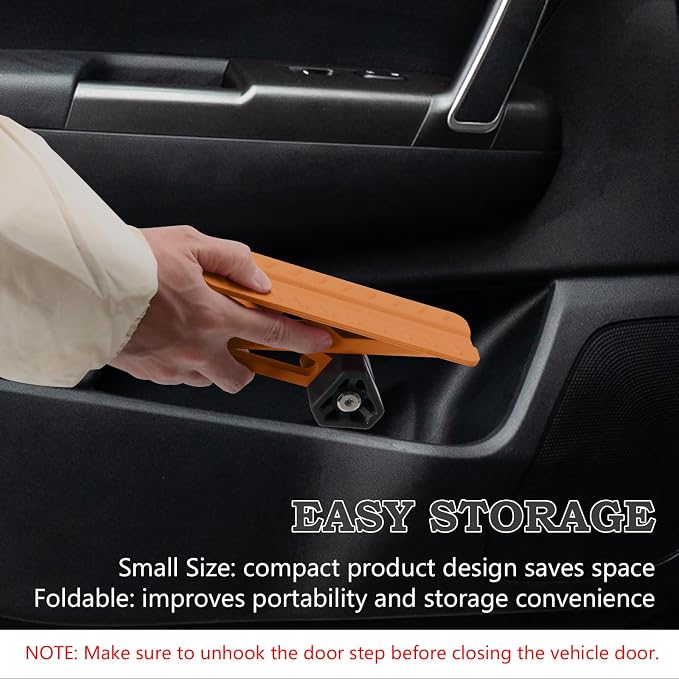 COWVIE Foldable Car Door Step Stand Pedal - Image 6