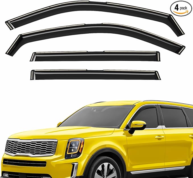 Extra Durable Window Deflectors in-Channel Window Visors Rain Guards Fit by AEROGUYSCustomfitrainguard