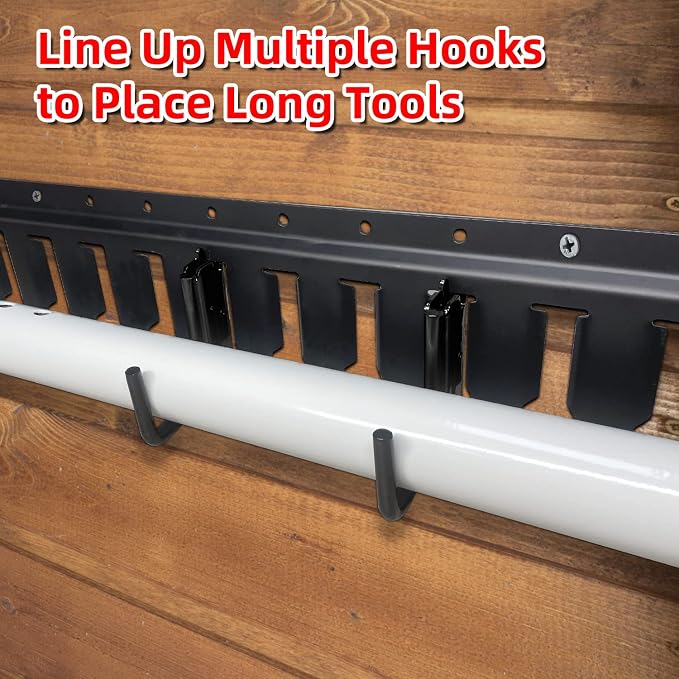 12PCS E Track J Hooks Heavy Duty E Track X Track Steel Hanger, Spring Fitting E - Image 5