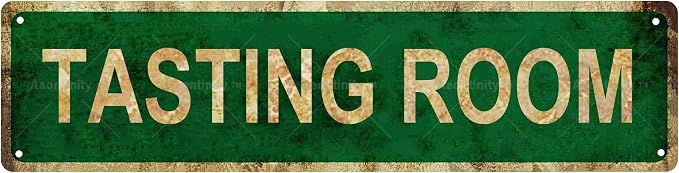 TASTING ROOM Non-Embossed Vintage Metal Tin Street Sign Bar Cafe Garage Cave by Unknown