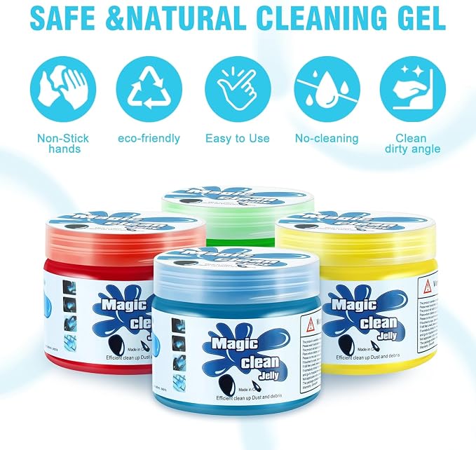 DNA MOTORING 4 Pack Car Cleaning Gels Auto Detailing Tools Cleaning Putty Car - Image 3
