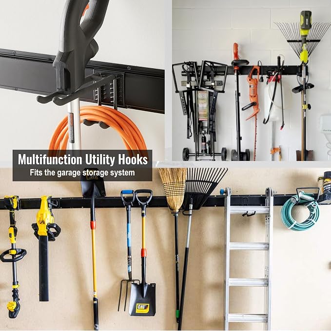 Wall Mount Tool Storage Rack, Heavy Duty Garage Storage Tool Organizer - Image 7