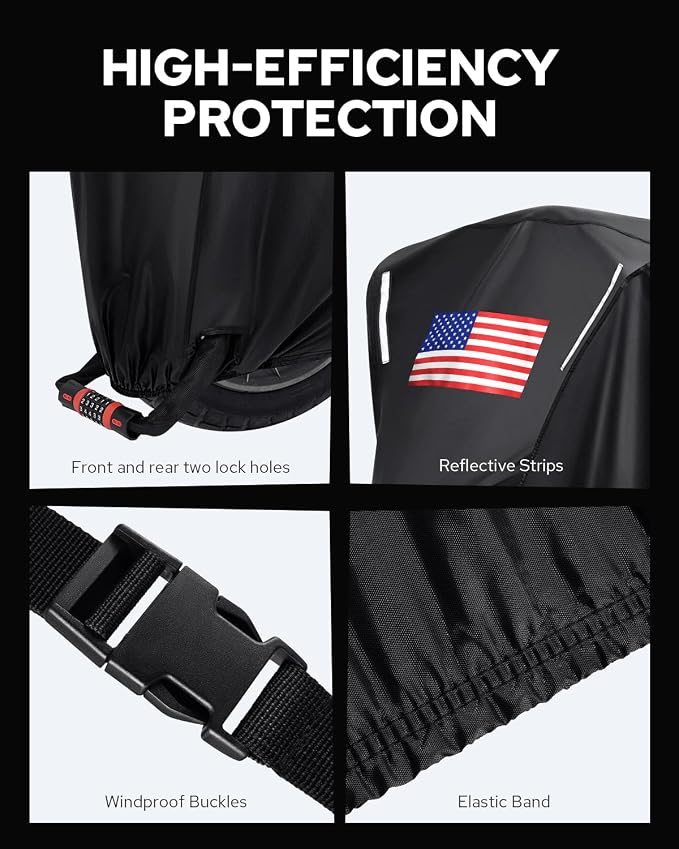 Benlari Motorcycle Cover Waterproof Outdoor, Heavy Duty Motorcycle Cover - Image 5