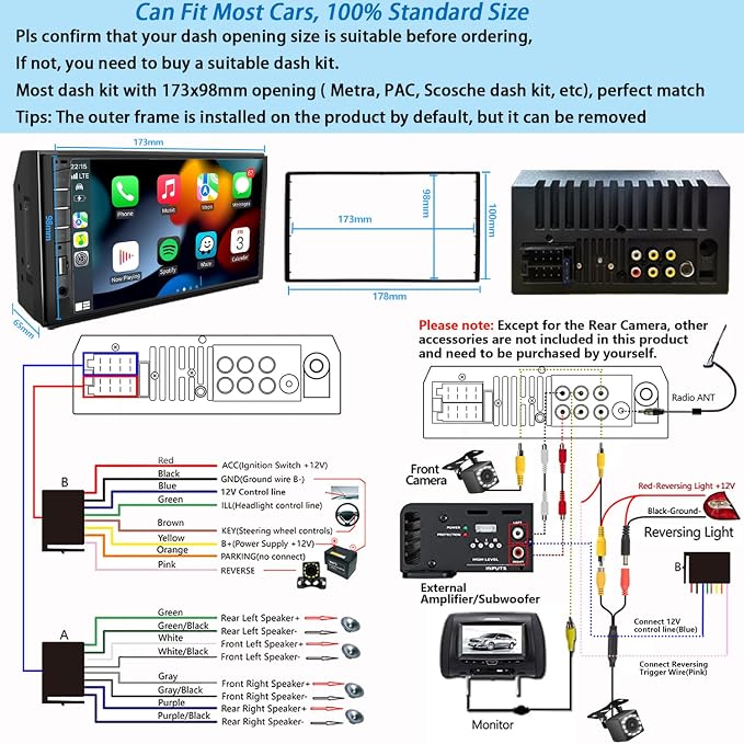 Naifay Double Din Car Stereo Compatible - Image 6