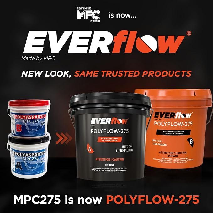 MPC-275 Polyaspartic Floor Coating Kit – 2 Gallon Clear Gloss Polyurea Garage - Image 2