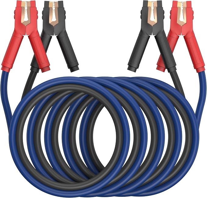 Heavy Duty Jumper Cables, 0 Gauge 25 Feet 1000Amp Booster Cables, UL Listed by EXCELLENTTRAVELASSISTANT