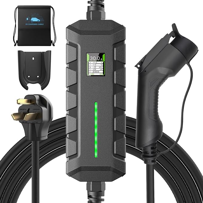 Level 2 EV Charger ETL Certified, 30A 7.2KW Home Charging Station, Plug-in NEMA by Morec