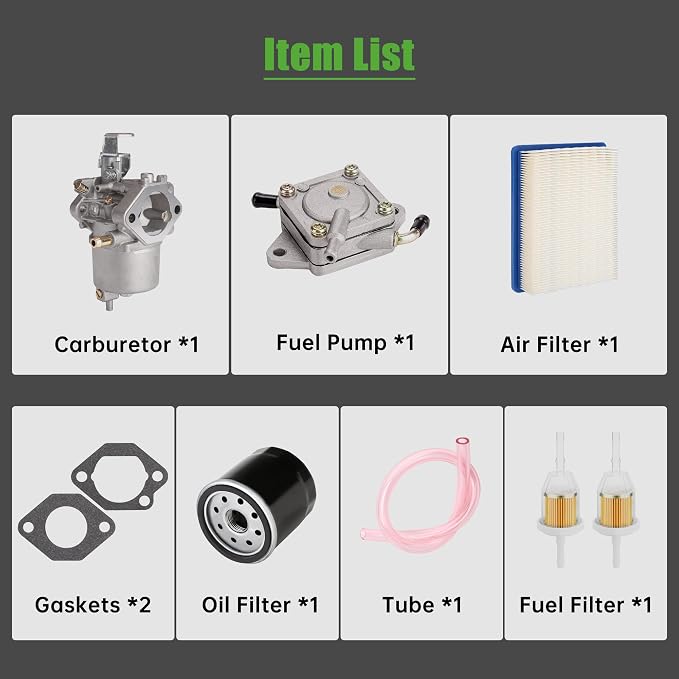 10L0L Golf Cart Carburetor Fuel Pump and Tune Up Kit - Image 5