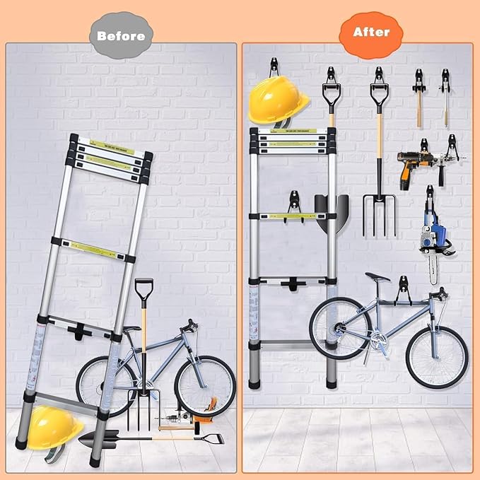 32 Pack Garage Hooks Heavy Duty, Utility Steel Wall Mount - Image 8
