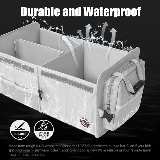 LIBZAKI Car Trunk Storage Organizer - Image 2