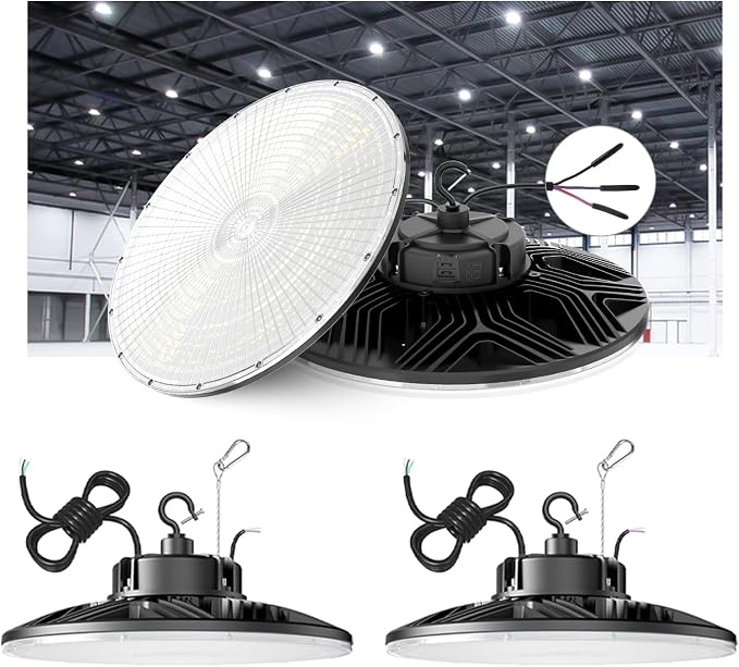 UFO LED High Bay Light, 240W/200W/150W Adjustable, UL & DLC Listed by ORRGENA
