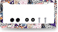 Abstract Art Flowers License Plate Frame Colorful Floral License Plate Holder by RNKATIH