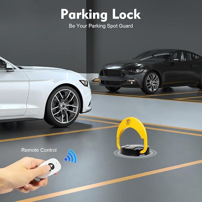 65.6FT Automatic Remote Control Parking Spot Lock, Parking Spot Blocker - Image 3