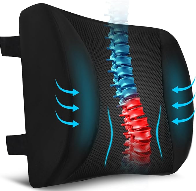 Lumbar Support Pillow for Office Chair Car, Gaming Chair Lower Back Pain Relief by NICEEDAYBRAND