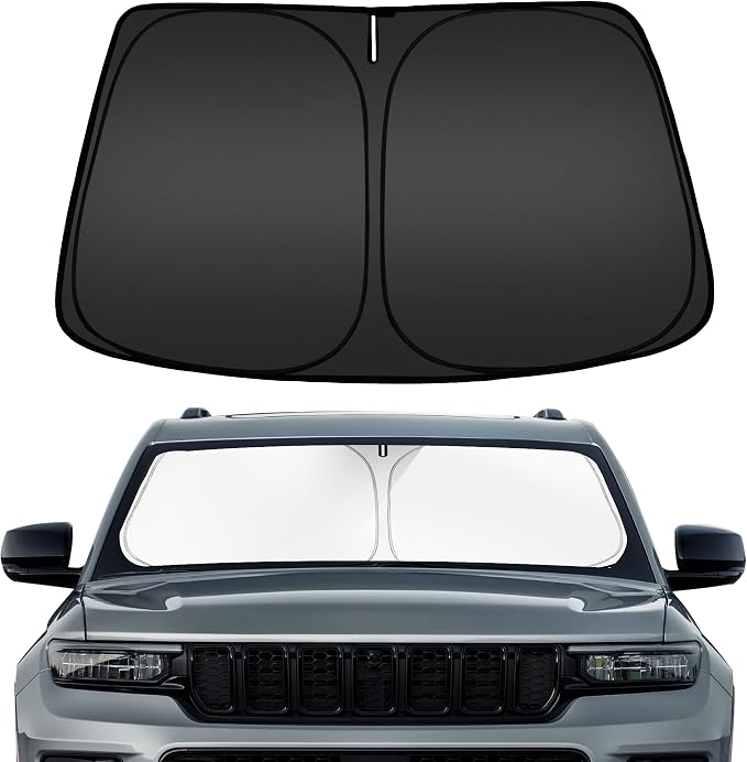 ARISMOTOR Windshield Sun Shade for Jeep Grand Cherokee 2011-2025, Custom Fit by ARISMOTOR