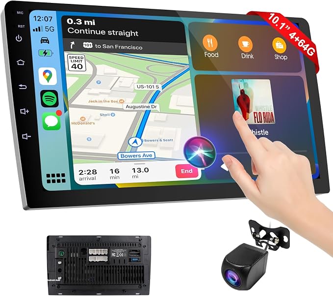 Wireless Double Din Car Stereo by Haudio