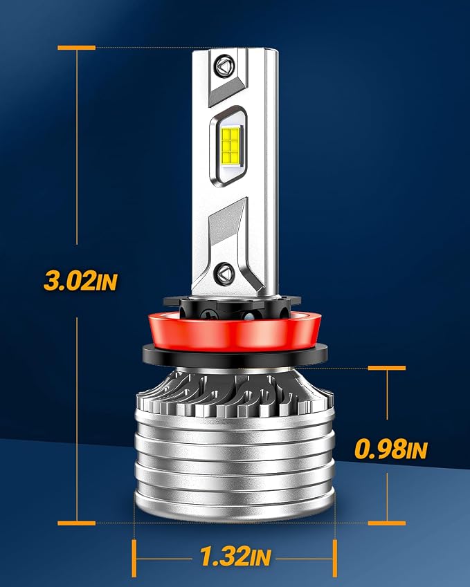 SEALIGHT H11/H8/H9 Fog Bulb, X4I 55, 000LM Super Bright H11 Light Powersport - Image 9