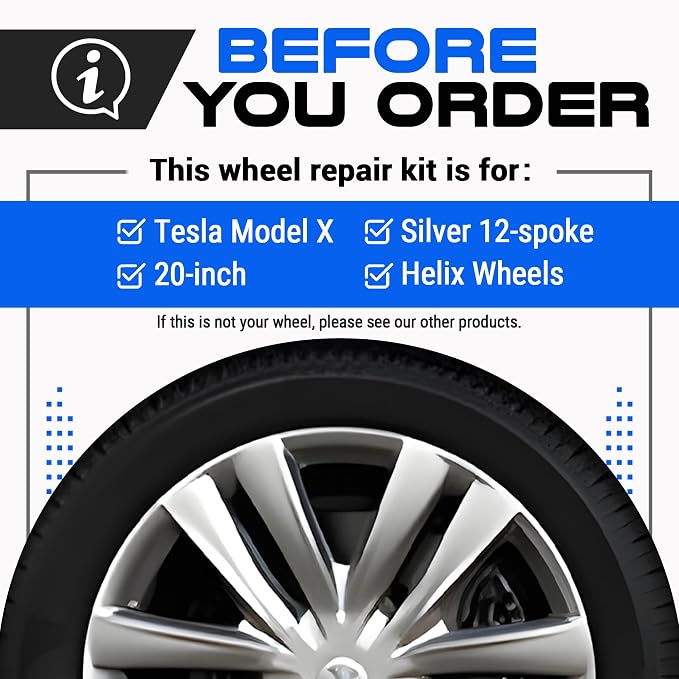 Premium Tesla Wheel Curb Rash Repair Kit - Image 2