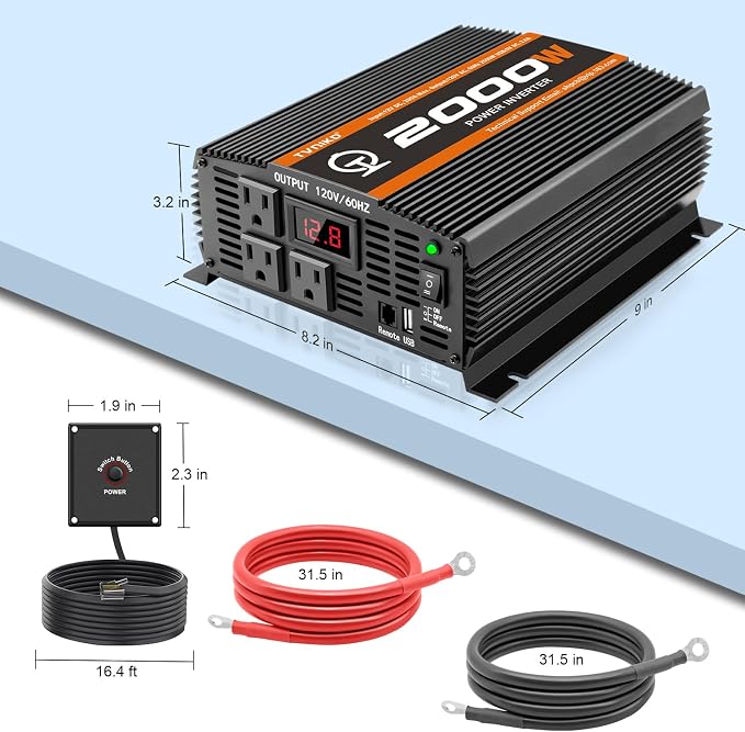 2000 Watt car Power Inverter 12V to 110V/120V Inverter - Image 3