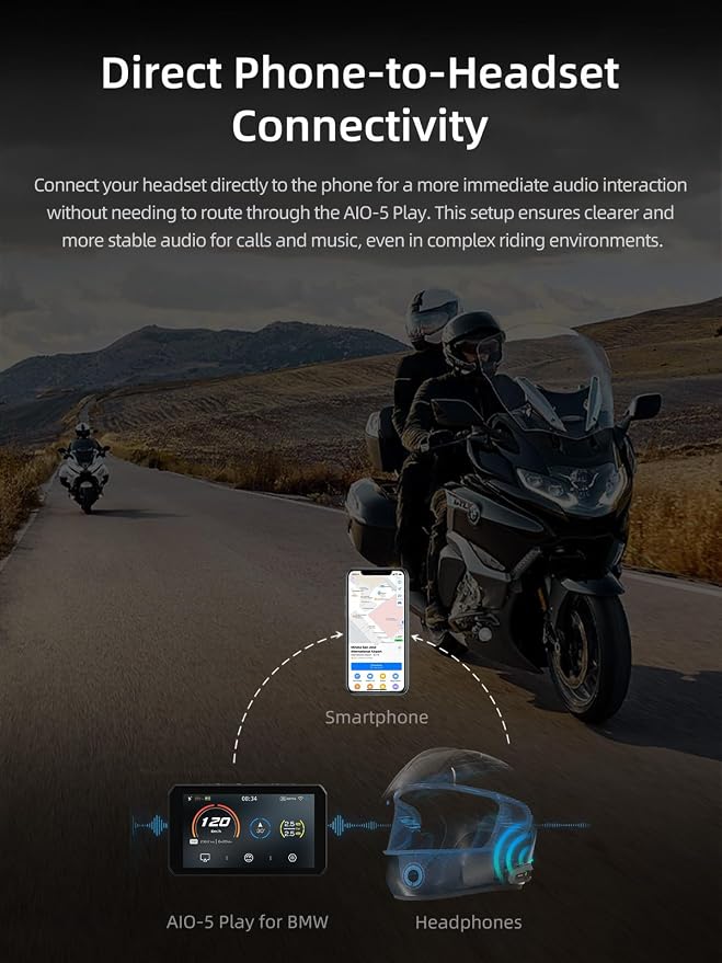 AIO-5 Play for BMW Motorcycles, 3-Pin Interface, Plug-and-Play Smart Display - Image 9