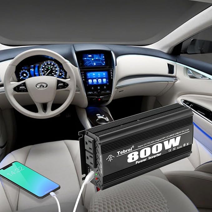 800W Power Inverter DC 12V to AC 110V Car Inverter Adapter Converter - Image 5